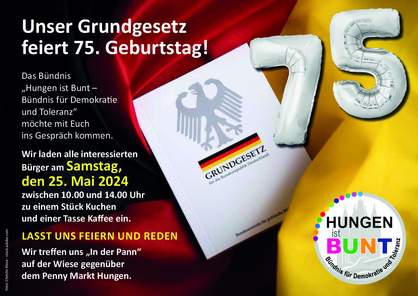 Bild aus einer Aktion von Hungen ist bunt