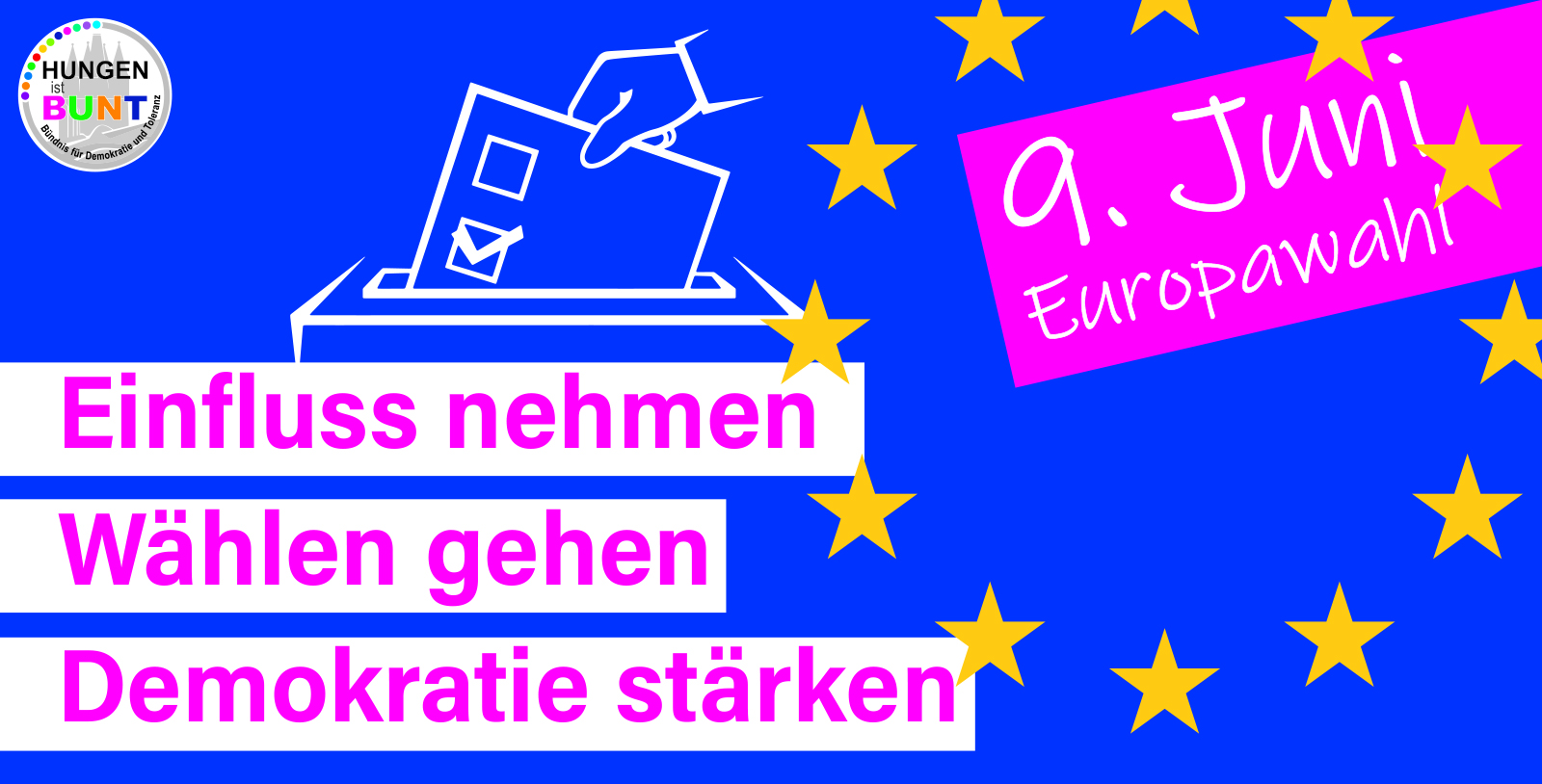 Bild aus einer Aktion von Hungen ist bunt