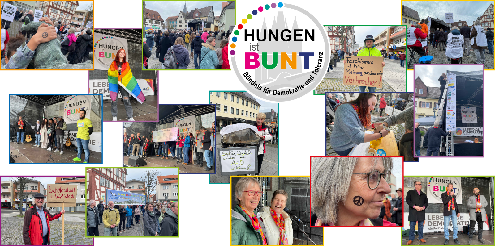 Bild aus einer Aktion von Hungen ist bunt
