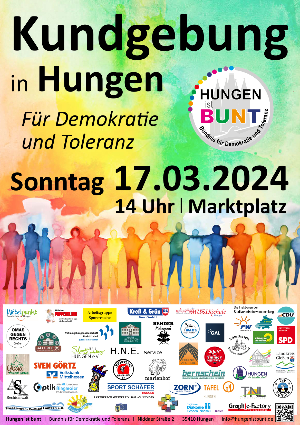 Bild aus einer Aktion von Hungen ist bunt