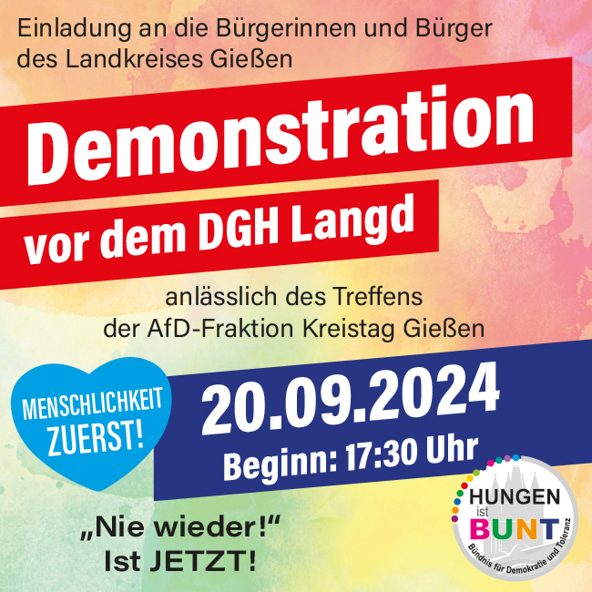 Bild aus einer Aktion von Hungen ist bunt