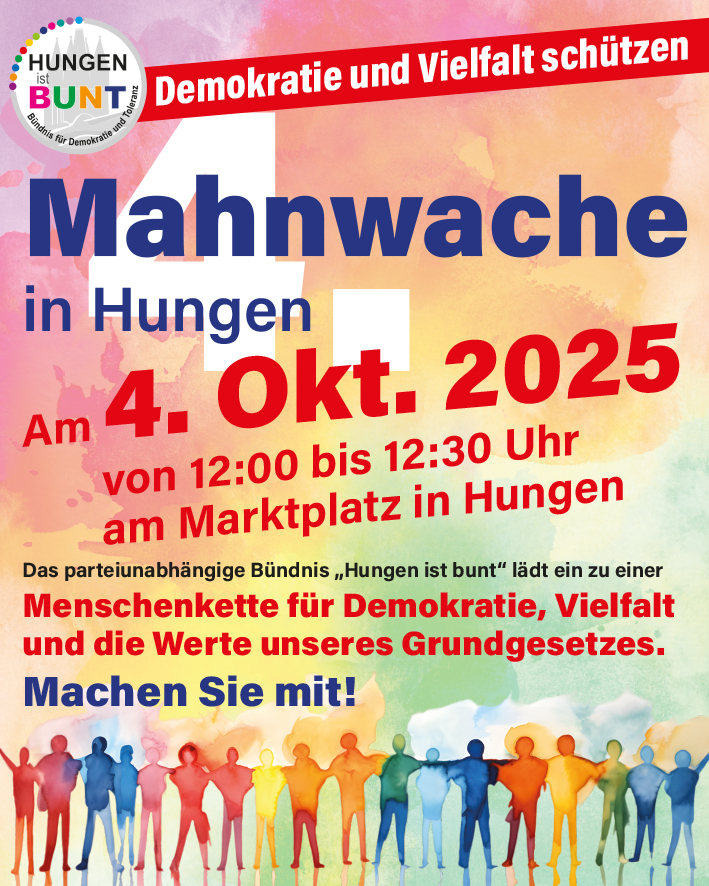 Bild aus einer Aktion von Hungen ist bunt