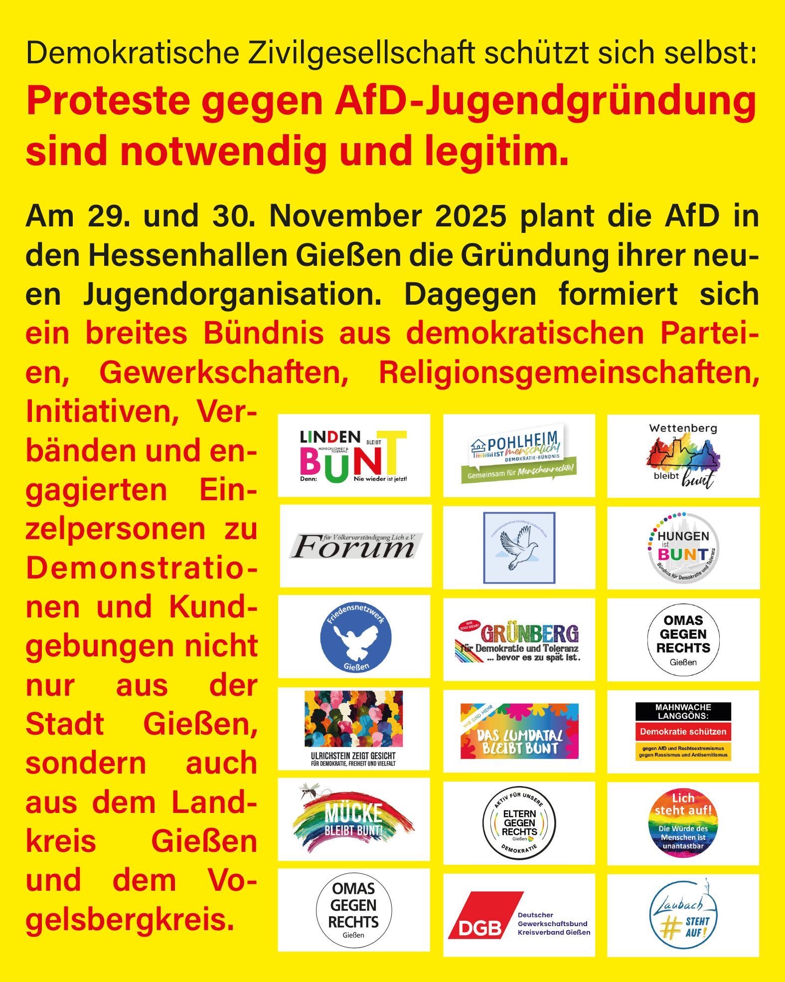 Bild aus einer Aktion von Hungen ist bunt