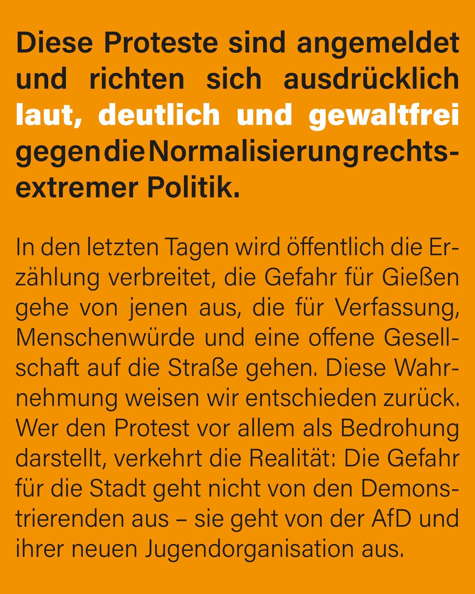 Bild aus einer Aktion von Hungen ist bunt