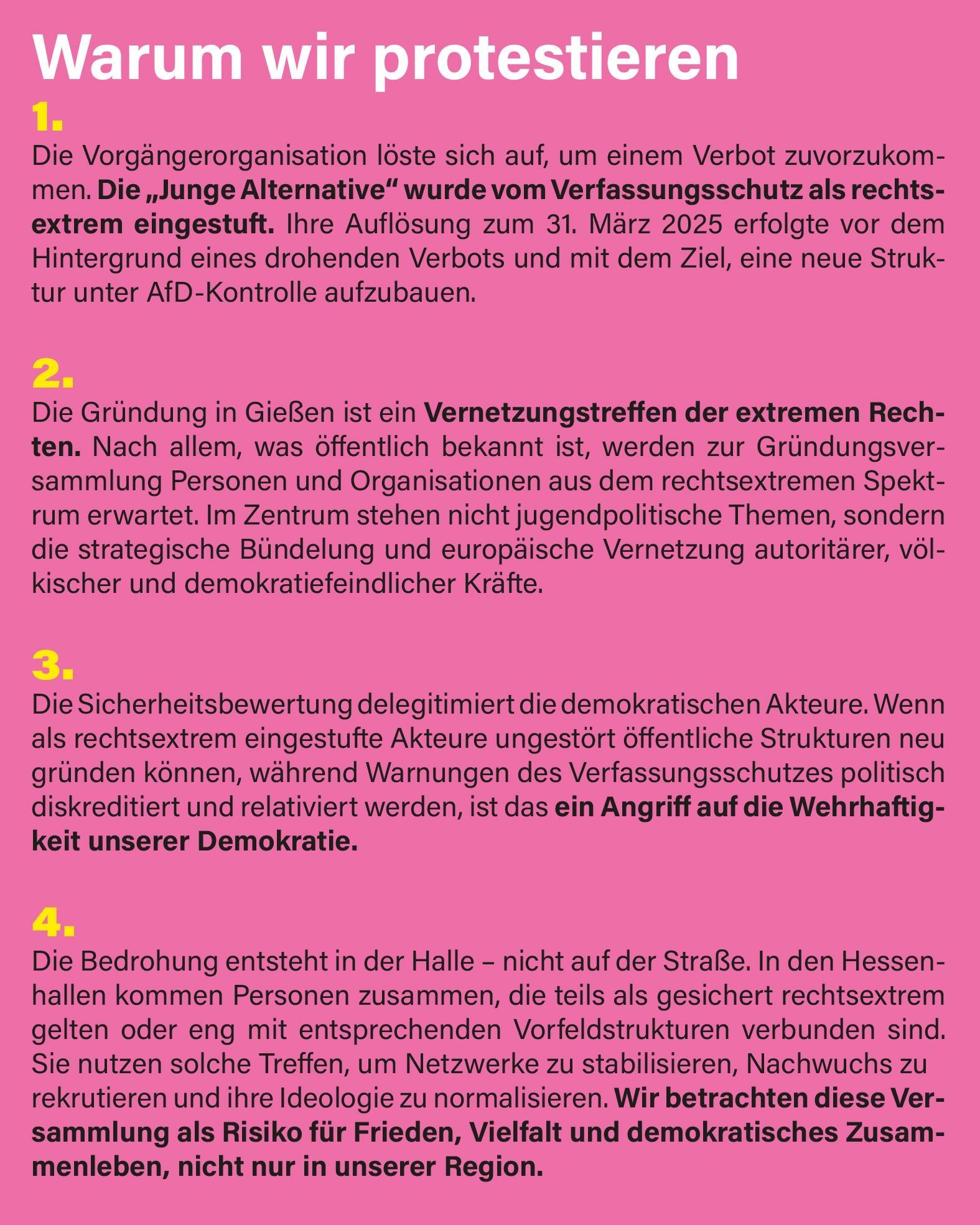 Bild aus einer Aktion von Hungen ist bunt