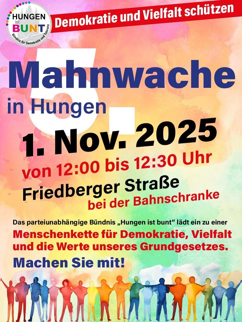 Bild aus einer Aktion von Hungen ist bunt