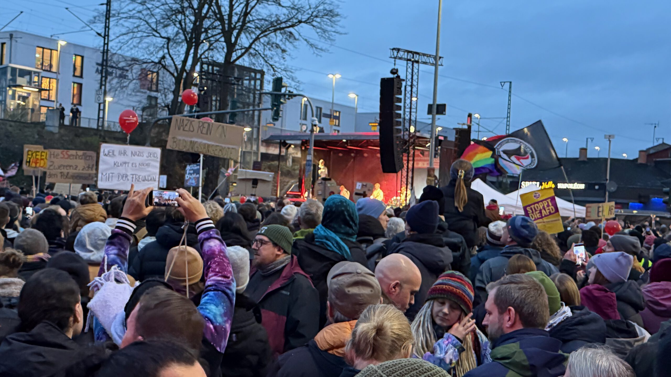 Bild aus einer Aktion von Hungen ist bunt