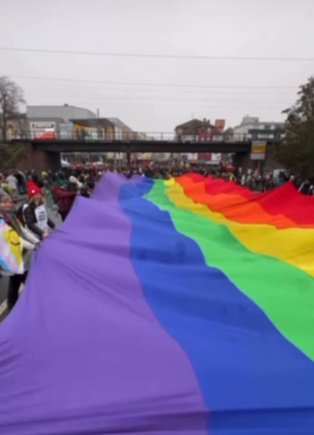 Bild aus einer Aktion von Hungen ist bunt