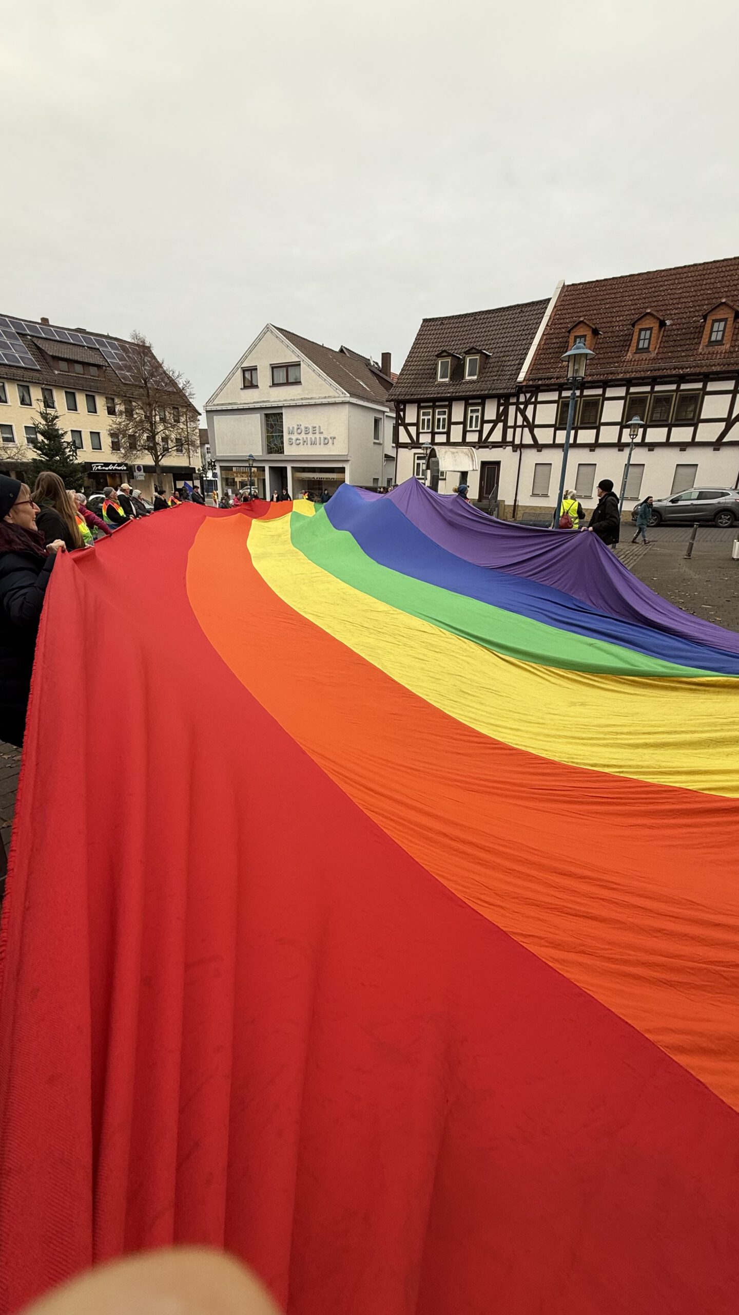 Bild aus einer Aktion von Hungen ist bunt